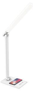 Lampă led dimabilă tactilă cu încărcare fără fir meggie led/8w/230v albă + usb