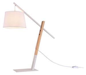 Favi Lampă de masă cali 1xe27/11w/230v albă/lemn klausen 108033 Ofertă