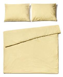 Lenjerie pentru pat dublu din bumbac bonami selection, 200 x 220 cm, galben vanilie