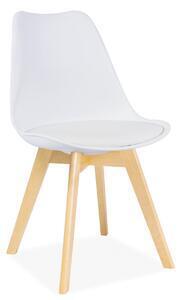 Scaun de dining kris, alb, 49x43x83