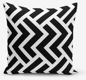 Favi Față de pernă cu amestec din bumbac minimalist cushion covers black white geometric duro, 45 x 45 cm, negru - alb Ofertă