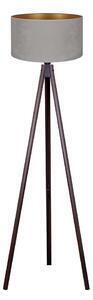 Lampadar velvet 1xe27/60w/230v maro/gri brilagi