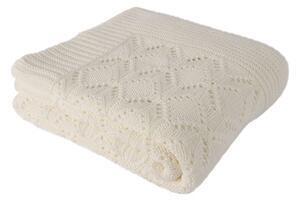 Cuvertură din bumbac homemania decor jennifer, 130 x 170 cm, crem deschis