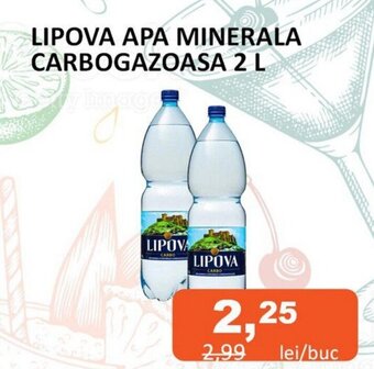 Unicarm LIPOVA APA MINERALA CARBOGAZOASA 2 L Ofertă