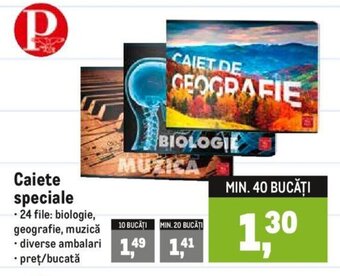 Metro Caiete speciale Ofertă