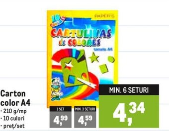 Metro Carton color A4 Ofertă