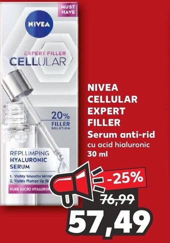 Kaufland NIVEA CELLULAR EXPERT FILLER Serum anti-rid Ofertă