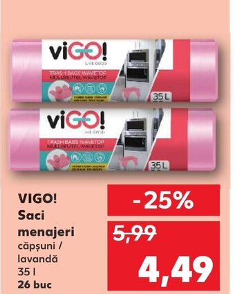 Kaufland VIGO! Saci menajeri Ofertă