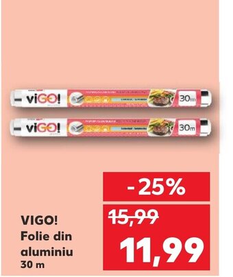 Kaufland VIGO! Folie din aluminiu 30 m Ofertă