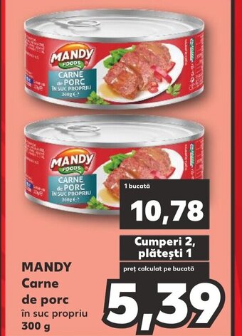 Kaufland MANDY Carne de porc Ofertă