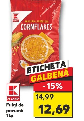 Kaufland Fulgi de porumb 1 kg Ofertă