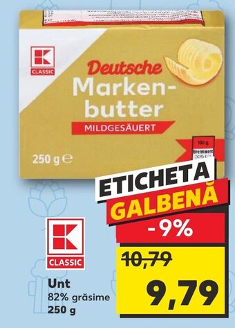 Kaufland Unt 82% grăsime 250 g Ofertă