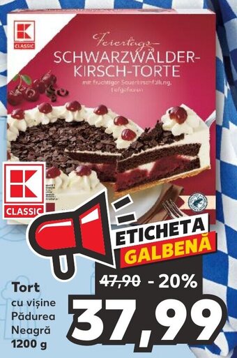Tort cu vişine Pădurea Neagră 1200 g