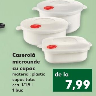 Kaufland Caserolă microunde cu capac Ofertă