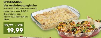 Kaufland SPICE&SOUL Vas oval/dreptunghiular Ofertă