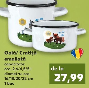 Kaufland Oală/ Cratiţă emailată Ofertă