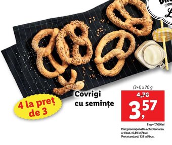 Covrigi cu seminţe