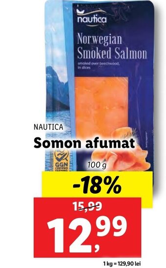 Lidl NAUTICA Somon afumat Ofertă