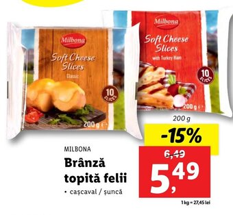Lidl Brânză topită felii Ofertă