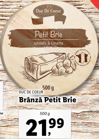 Lidl Brânză Petit Brie Ofertă