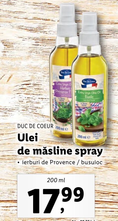Lidl Ulei de măsline spray Ofertă