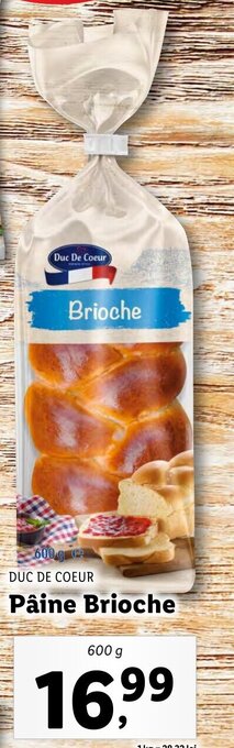 Lidl Pâine Brioche Ofertă