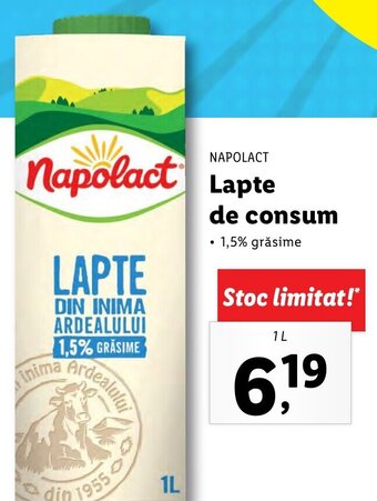 Lidl Lapte de consum Ofertă