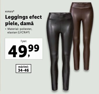 Lidl Leggings efect piele, damă Ofertă