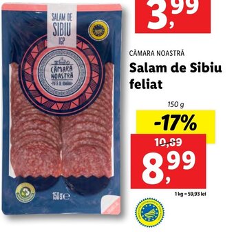 Lidl Salam de Sibiu feliat Ofertă