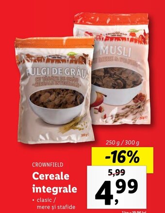 Lidl Cereale integrale Ofertă