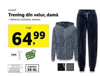 Lidl Trening din velur, damă Ofertă