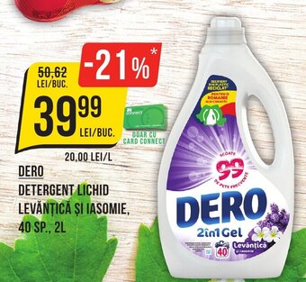 DERO DETERGENT LICHID LEVANTICĂ ȘI IASOMIE,