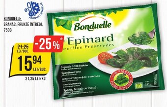 Mega Image BONDUELLE PRODUS SPANAC, FRUNZE ÎNTREGI, Ofertă