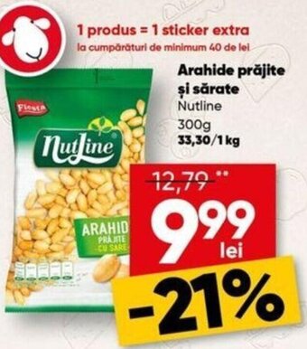 PROFI Arahide prăjite și sărate Nutline Ofertă