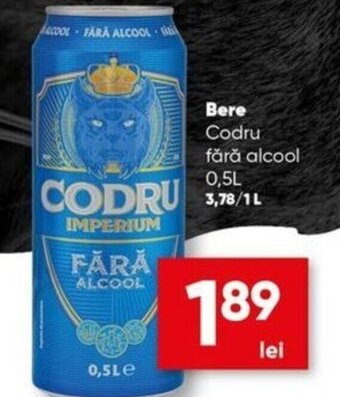 Bere Codru fără alcool