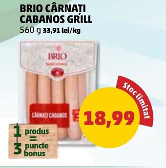 Penny BRIO CÂRNATI CABANOS GRILL Ofertă