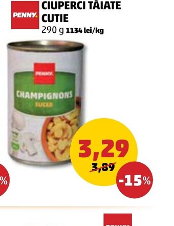 Penny CIUPERCI TĂIATE Ofertă