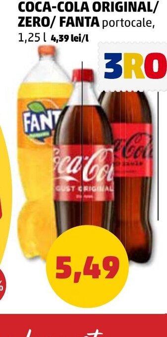 Penny COCA-COLA ORIGINAL/ ZERO/ FANTA Ofertă