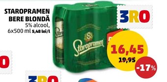 Penny STAROPRAMEN BERE BLONDĂ Ofertă