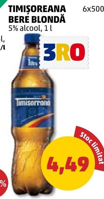 Penny TIMIȘOREANA BERE BLONDĂ Ofertă