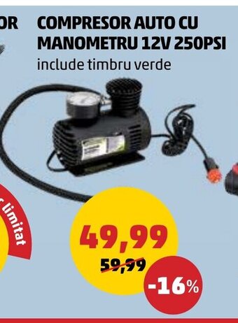 Penny COMPRESOR AUTO CU PARBRIZ Ofertă