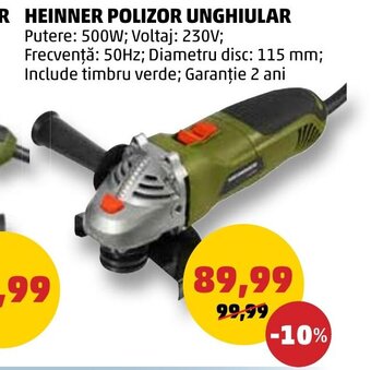 HEINNER POLIZOR UNGHIULAR