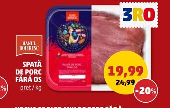Penny SPATĂ DE PORC FĂRĂ OS Ofertă