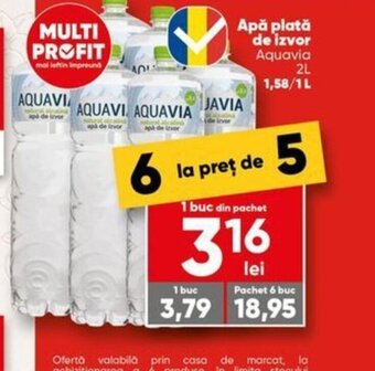Apă plată de izvor Aquavia