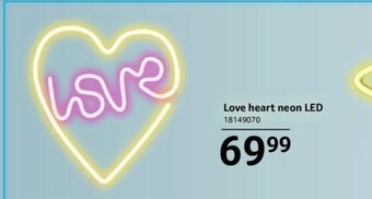 Selgros Love heart neon LED Ofertă