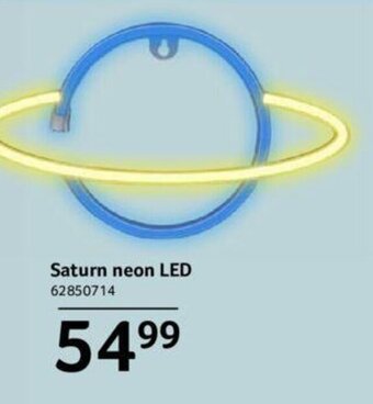 Selgros Saturn neon LED Ofertă