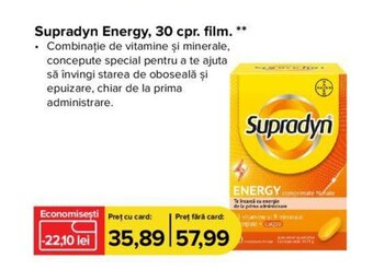 Dr.Max Supradyn Energy, 30 cpr. film. Ofertă