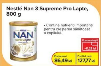 Dr.Max Nestlé Nan 3 Supreme Pro Lapte, 800 g Ofertă