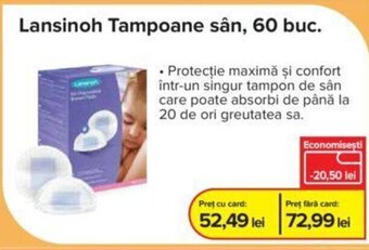 Dr.Max Lansinoh Tampoane sân, 60 buc. Ofertă