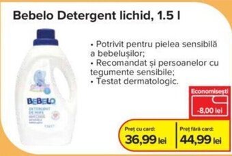 Bebelo Detergent lichid, 1.5 I
